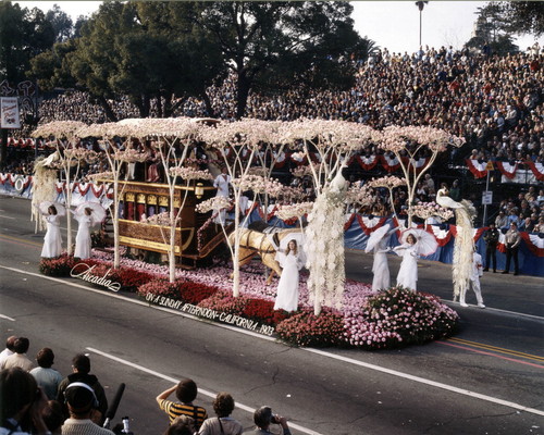 Pasadena Tournament of Roses Parade--Arcadia Float, 1977