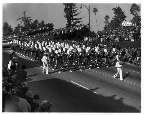 Pasadena Tournament of Roses Parade--Arcadia High School Apache Marching Band, 1966