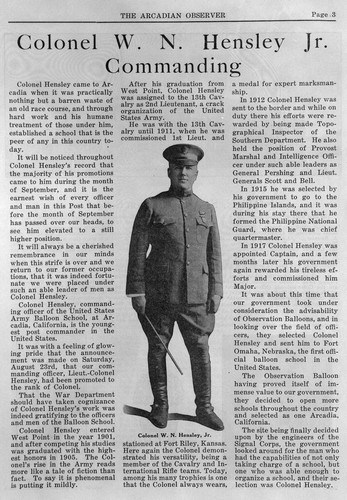 Arcadian Observer, September 1918 Supplement