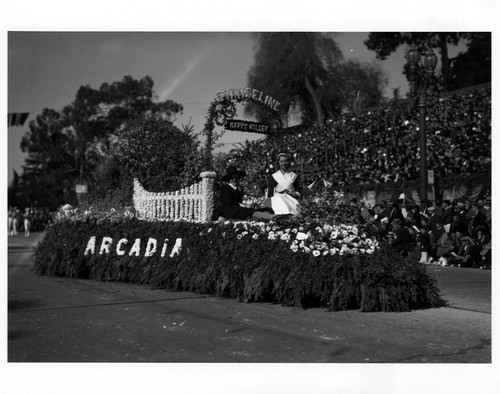 Pasadena Tournament of Roses Parade--Arcadia Float, 1937