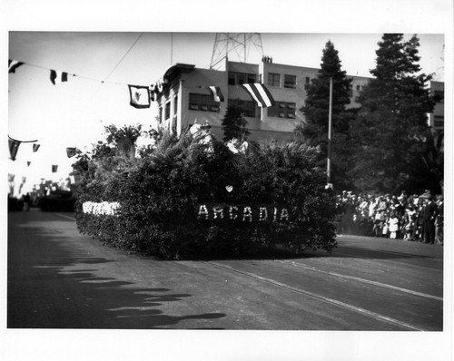 Pasadena Tournament of Roses Parade--Arcadia Float, 1926