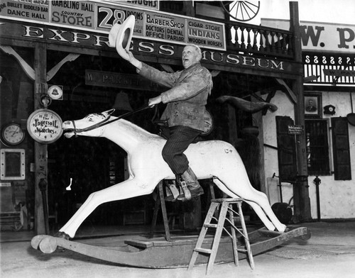 William Parker Lyon Pony Express Museum--Lyon on Rocking Horse