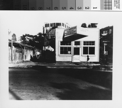 Photograph of Pico Gardens public housing project information center