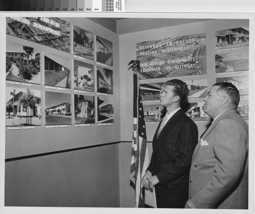 Photograph of Edward Swindle (left) and Howard L. Holtzendorff (right)