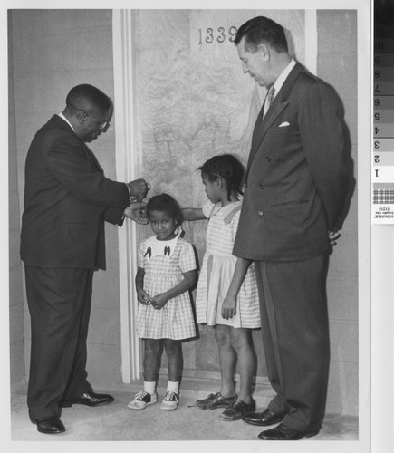 Photograph of William Nickerson, Jr. Gardens opening