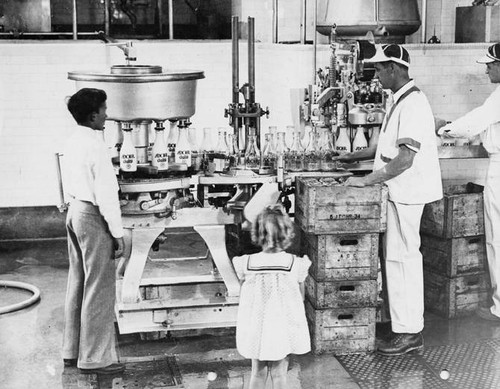 Adohr Farms milk bottling facility, circa 1936