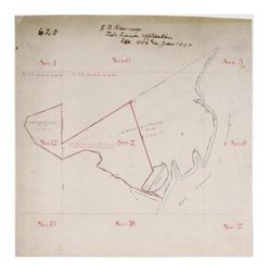 J. B. Banning's Title Land application, December 1886 and January 1887