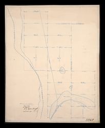 Map of Los Angeles Aqueduct, Southern Pacific Railroad, and dry lakes, March 1911