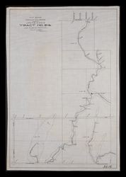 Plat showing water courses through lots 7, 8, 14 and 15, tract no. 215, Los Angeles County, California