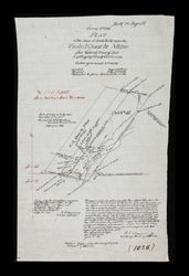 Plat of the claim of Jacob Defly upon the Violet Quartz Mine, San Gabriel Mining District, Los Angeles County, California, February 1888