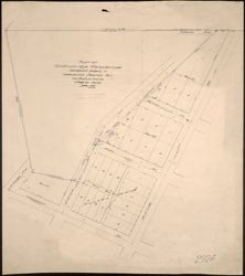 Plat of Garvanza Reservoir and adjacent property in Garvanza Addition No. 1, Los Angeles City, California, December 1906