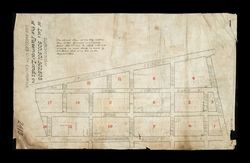 Subdivision of lots 500, 501, 502, 503 of the Reservoir Lands in Los Angeles City, California, December 1870