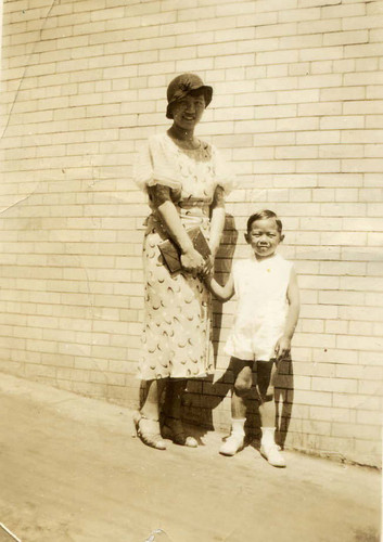 Photo of a woman and a small boy