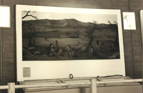 Painting of a Chumash community, early 1990s