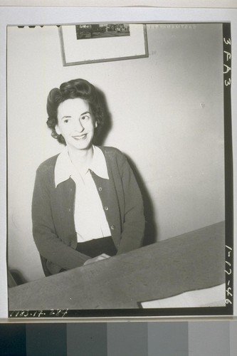 Frances Gluck. January 17, 1946