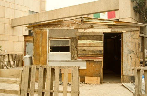 Century 21: fence and entrance to house