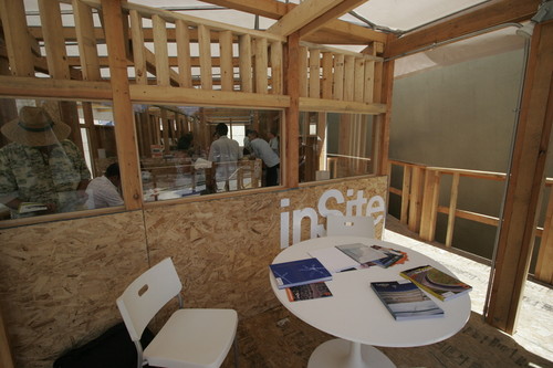 InfoSite/ Tijuana: interior with reading room