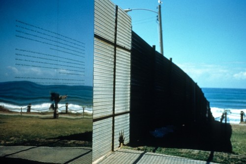 Picturing Paradise: Border fence with mirrored surface