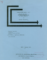 Working Paper Series - No. 147, Welfare and Work: The Institutionalization of Moral Ambiguity, by Yeheskel Hasenfeld, Draft: December 1987