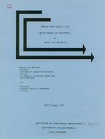 Working Paper Series - No. 134, Making General Pay Adjustments, by Daniel J.B. Mitchell, Draft: August 1987