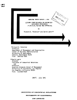 Working Paper Series - No. 210, Lessons from Research on Unionized Grievance Procedures: A Critical Review and Appraisal, by Richard B. Peterson and David Lewin, Draft: July 1991