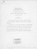 The 1958 Election: Its Significance for Labor, An Address Delivered to the California Labor Press Conference, Monterey, November 22, 1958, by Irving Bernstein