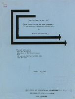 Working Paper Series - No. 126, Union Centralization and Trade Dependence: The Origins of Democratic Corporatism, by Michael Wallerstein, Draft: July 1987