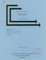 Working Paper Series - No. 166, Centralized Bargaining and Wage Restraint, by Michael Wallerstein, Draft: March 1989