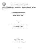 Testimony on Reproductive Effects of Lead Exposure: Scientific Evidence and Policy Issues, Presented at the Occupational Health and Safety Administration, U.S. Department of Labor Hearing on Occupational Exposure to Lead, by Andrea M. Hricko