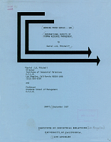 Working Paper Series - No. 140, International Aspects of Human Resource Management, by Daniel J.B. Mitchell, Draft: September 1987