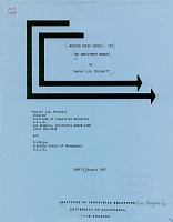 Working Paper Series - No. 138, The Employment Market, by Daniel J.B. Mitchell, Draft: August 1987