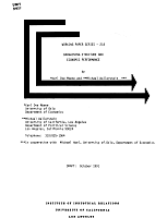 Working Paper Series - No. 218, Bargaining Structure and Economic Performance, by Karl Ove Moene and Michael Wallerstein, Draft: October 1991