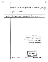 Proceedings, Labor Relations in Public Employment. The Second Annual Conference on the problems and opportunities of public employees in their relations with public institutions as employers. Hotel Leamington, Oakland, February 7, 1959