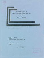 Working Paper Series - No. 86, Inflation, Unemployment, and the Wagner Act: A Critical Reappraisal, by Daniel J.B. Mitchell, Draft: May 1985