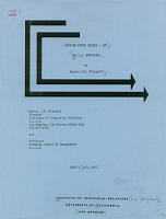 Working Paper Series - No. 129, The U.S. Workforce, by Daniel J.B. Mitchell, Draft: July 1987