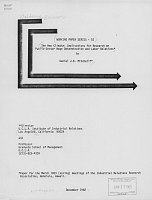 Working Paper Series - No. 52, The New Climate: Implications for Research on Public-Sector Wage Determination and Labor Relations, by Daniel J.B. Mitchell, December 1982