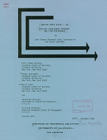 Working Paper Series - No. 162, Employee Involvement Programs and Firm Performance, by John Thomas Delaney, Casey Ichniowski, and David Lewin, Draft: December 1988