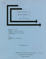 Working Paper Series - No. 136, Collective Bargaining - II, by Daniel J.B. Mitchell, Draft: August 1987