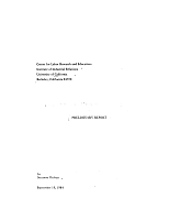 California Minimum Wages: Preliminary Report, by Suzanne Meehan, September 19, 1984