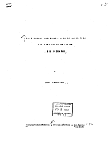 Professional and Quasi-Union Organization and Bargaining Behavior: A Bibliography, by Archie Kleingartner, Institute of Industrial Relations, University of California, Los Angeles