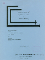 Working Paper Series - No. 131, Alternative Pay Systems, by Daniel J.B. Mitchell, Draft: August 1987