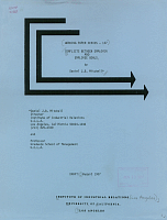 Working Paper Series - No. 137, Conflicts Between Employer and Employee Goals, by Daniel J.B. Mitchell, Draft: August 1987