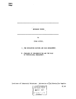 Research Papers by Ichak Adizes. I: The Developing Nations and Self-Management. II: Problems of Implementation and the Role of Professional Management. Institute of Industrial Relations, University of California, Los Angeles