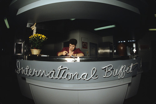 Slide of the International Buffet at the University Union