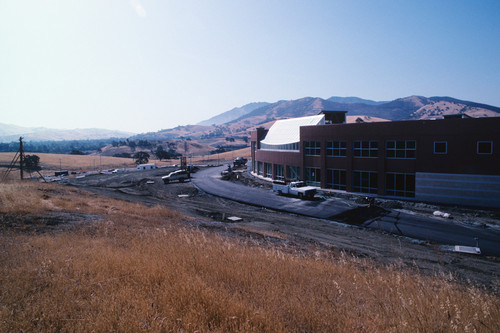 A building on the Contra Costa Campus during construction