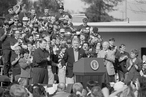 President Bill Clinton speaking at California State University, East Bay