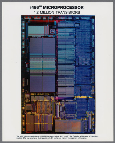 Intel i486™ Microprocessor Die, 1995