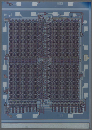 Intel® 1103 DRAM Memory Die, 1970 — Calisphere