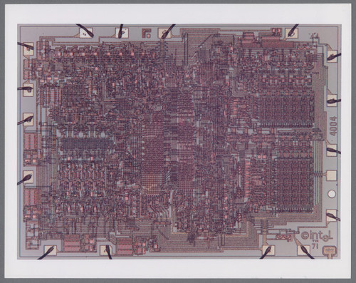 Intel® 4004 Microprocessor Die, 1971