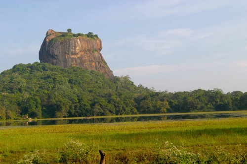 Sigiriya rock: view from south